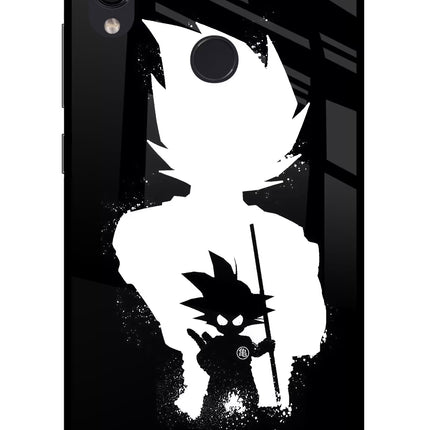 Goku Shadow Redmi Note 7 Pro Glass Case Back Cover by Casekaro
