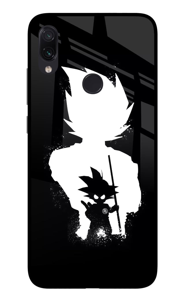 Goku Shadow Redmi Note 7 Pro Glass Case Back Cover by Casekaro
