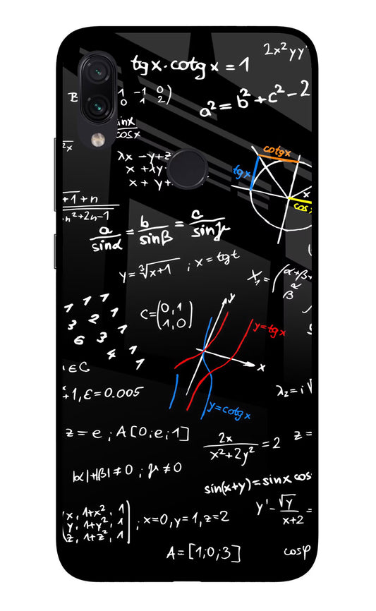 Mathematics Formula Redmi Note 7 Pro Glass Case