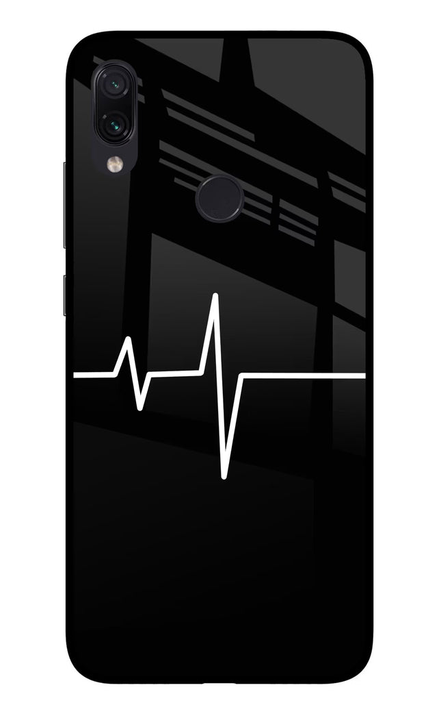 Heart Beats Redmi Note 7 Pro Glass Case Back Cover by Casekaro