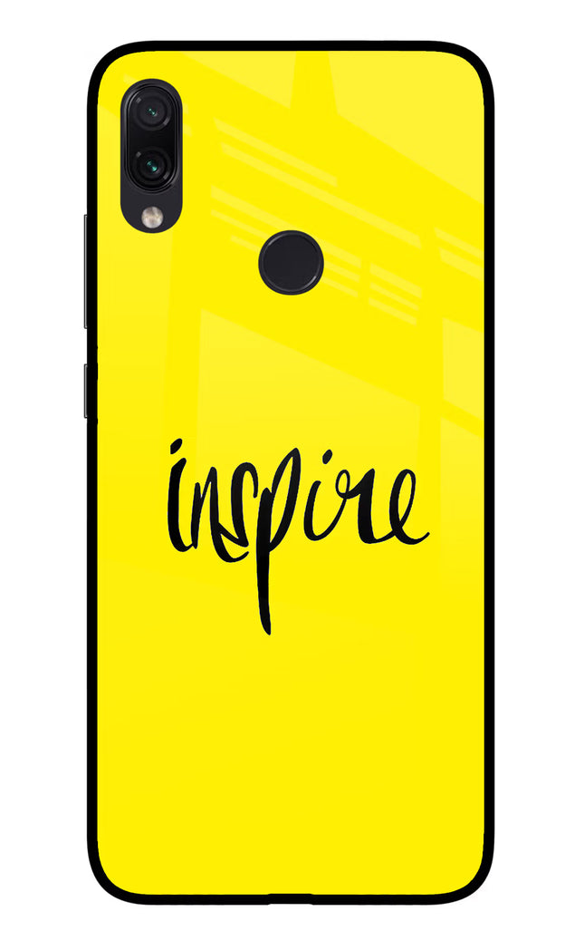 Inspire Redmi Note 7 Pro Glass Case Back Cover by Casekaro