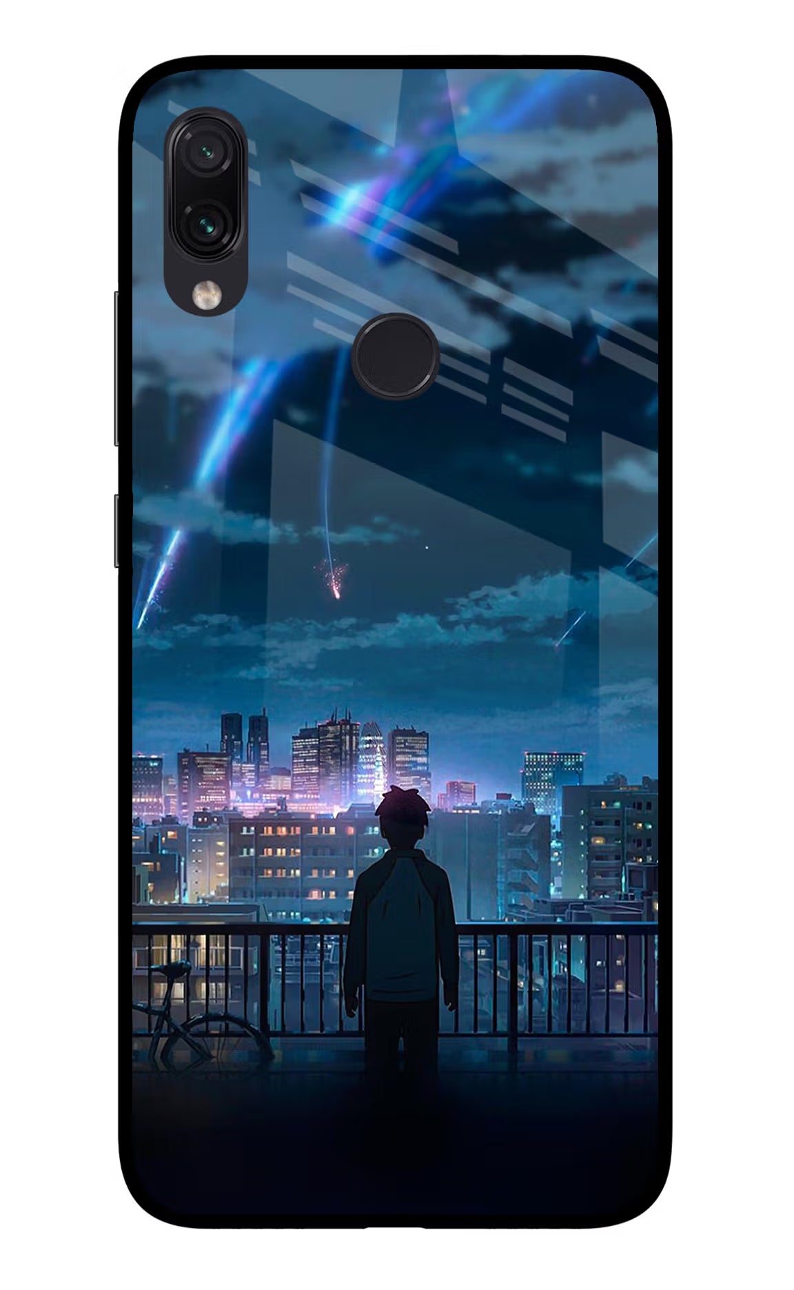 Anime Redmi Note 7 Pro Glass Case Back Cover by Casekaro