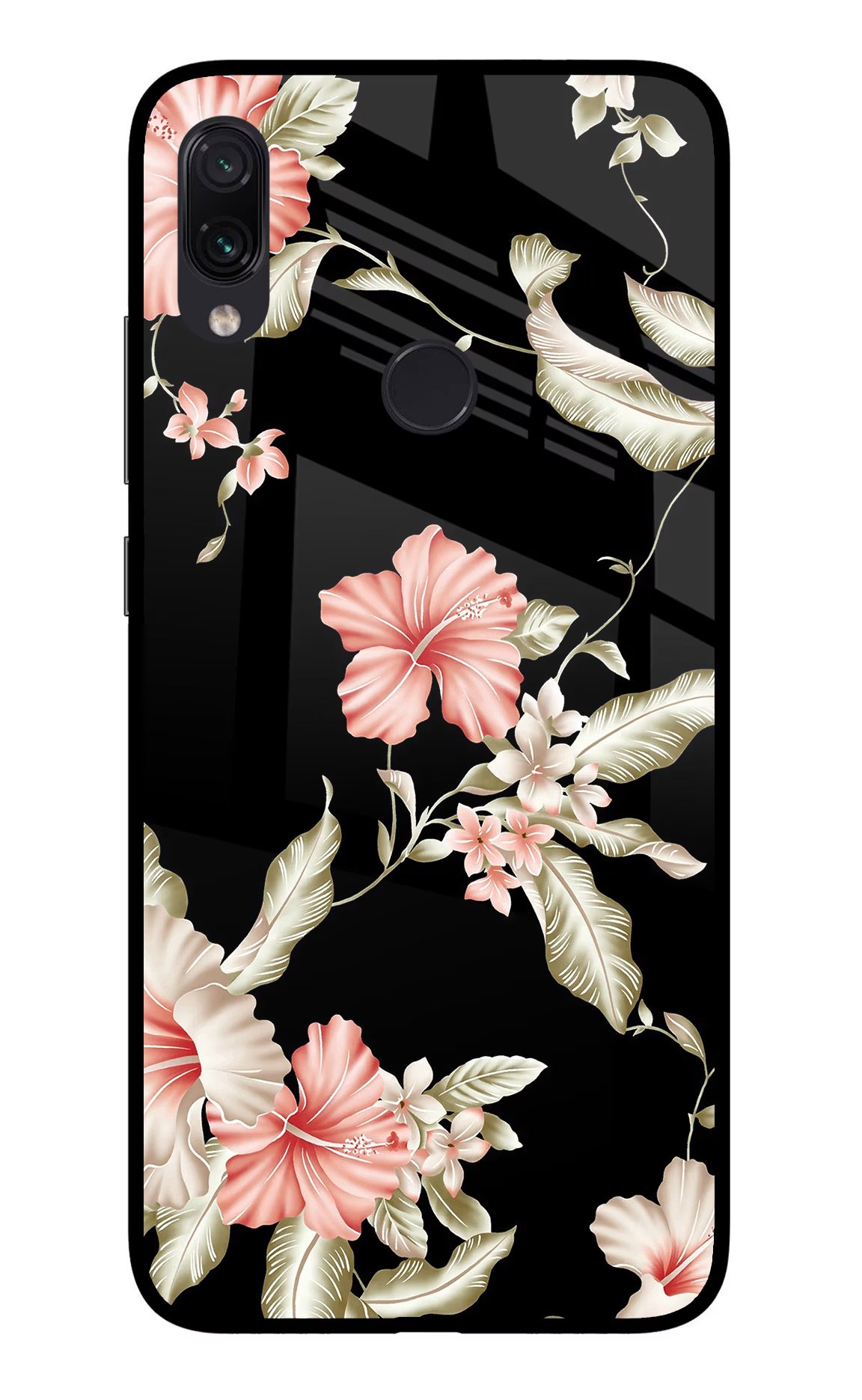 Flowers Redmi Note 7 Pro Glass Case Back Cover by Casekaro