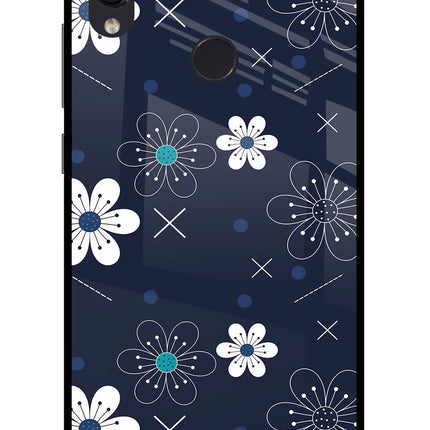 Flowers Redmi Note 7 Pro Glass Case Back Cover by Casekaro