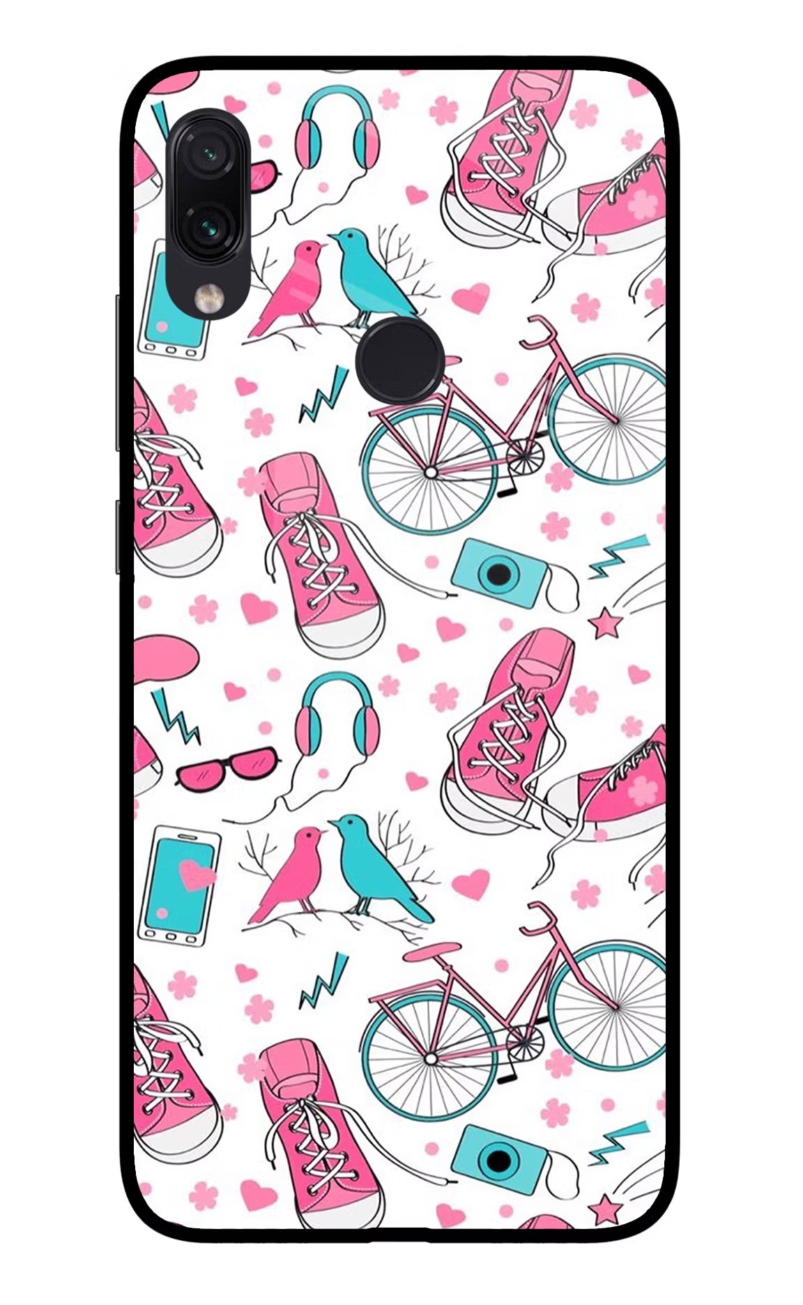 Artwork Redmi Note 7 Pro Glass Case Back Cover by Casekaro