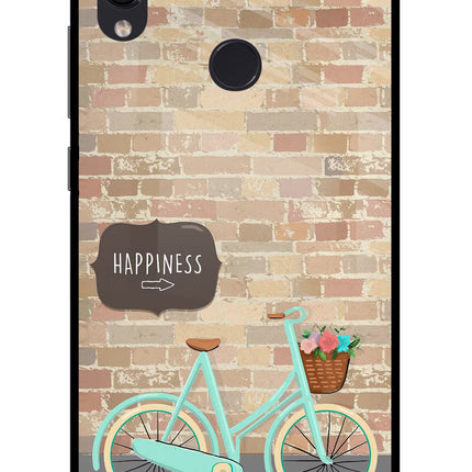 Happiness Artwork Redmi Note 7 Pro Glass Case Back Cover by Casekaro