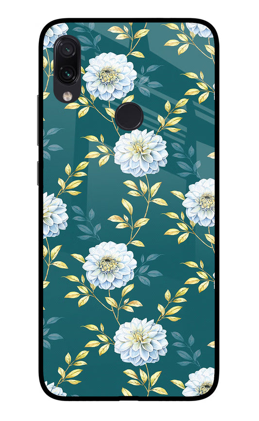 Flowers Redmi Note 7 Pro Glass Case