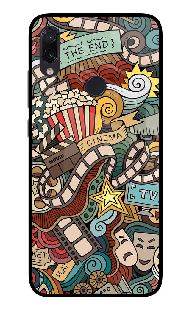 Cinema Abstract Redmi Note 7 Pro Glass Case Back Cover by Casekaro