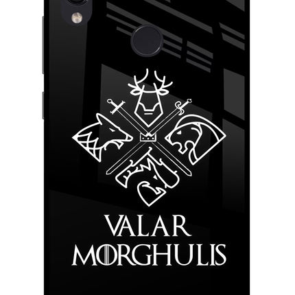Valar Morghulis | Game Of Thrones Redmi Note 7 Pro Glass Case Back Cover by Casekaro