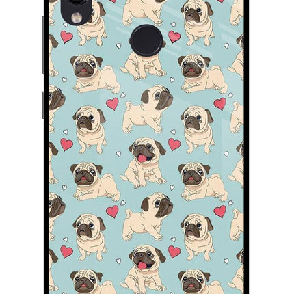 Pug Dog Redmi Note 7 Pro Glass Case Back Cover by Casekaro
