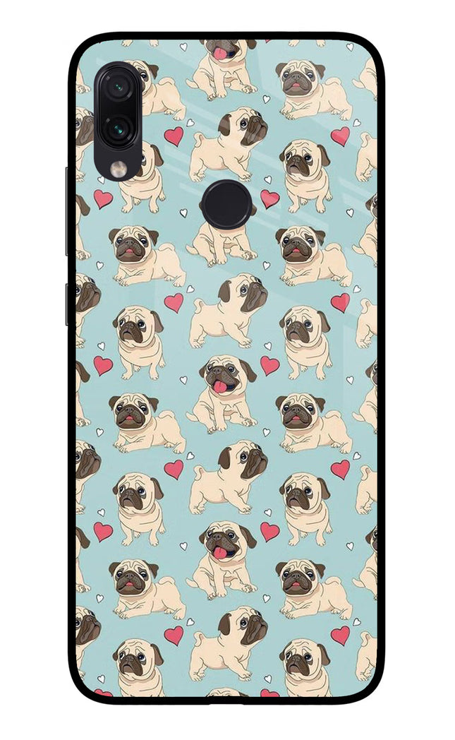 Pug Dog Redmi Note 7 Pro Glass Case Back Cover by Casekaro
