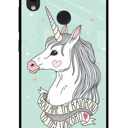 Unicorn Wallpaper Redmi Note 7 Pro Glass Case Back Cover by Casekaro