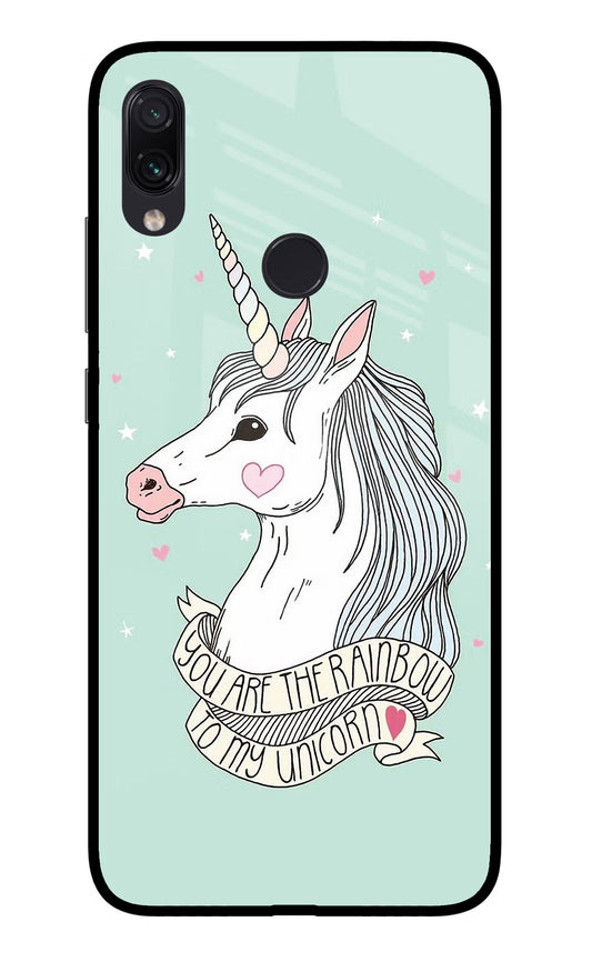 Unicorn Wallpaper Redmi Note 7 Pro Glass Case