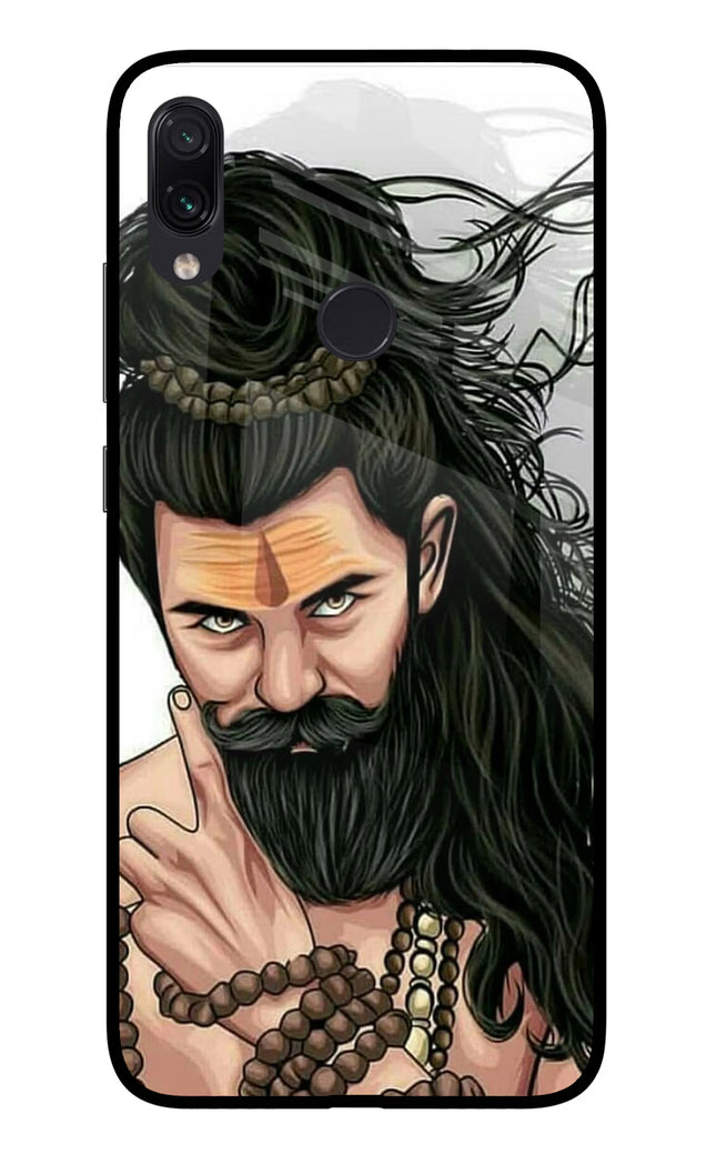 Mahadev Redmi Note 7 Pro Glass Case Back Cover by Casekaro