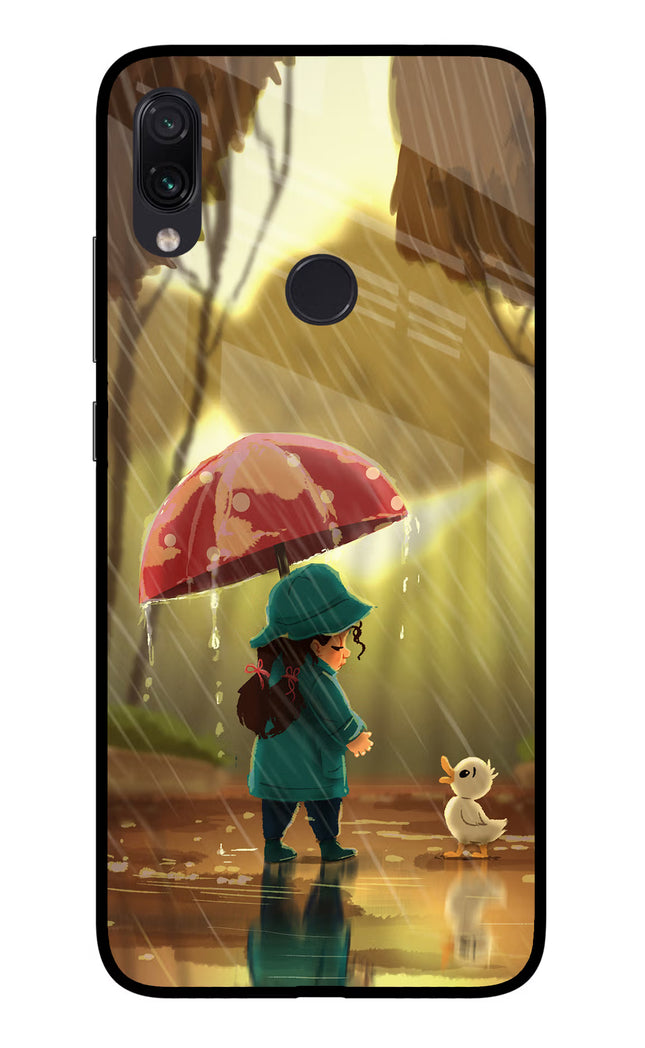 Rainy Day Redmi Note 7 Pro Glass Case Back Cover by Casekaro