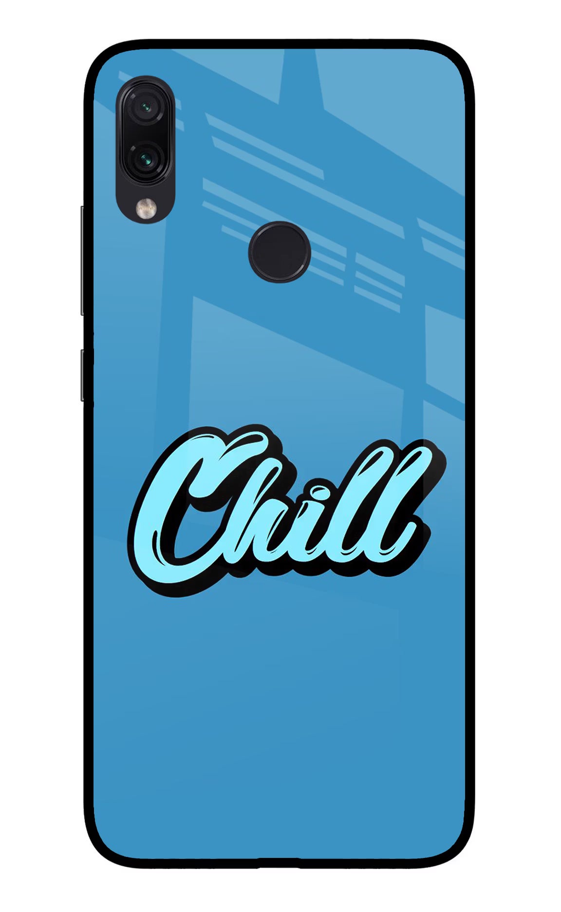 Chill Redmi Note 7 Pro Glass Case Back Cover by Casekaro