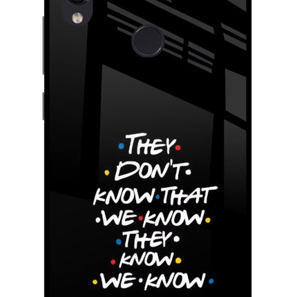 FRIENDS Dialogue Redmi Note 7 Pro Glass Case Back Cover by Casekaro
