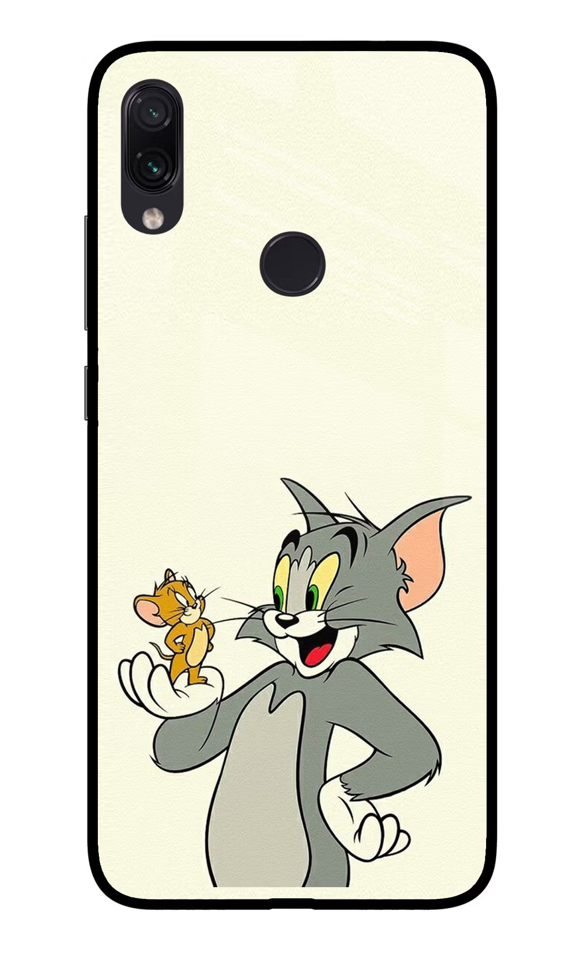 Tom & Jerry Redmi Note 7 Pro Glass Case Back Cover by Casekaro