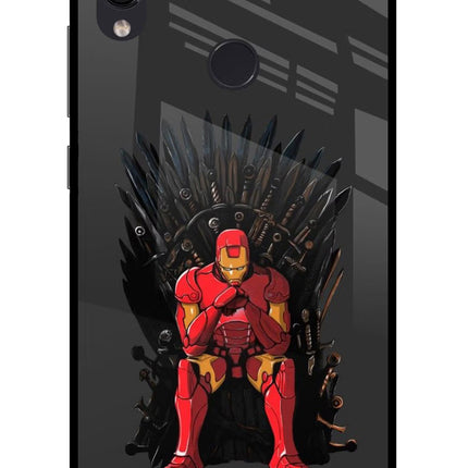 Ironman Throne Redmi Note 7 Pro Glass Case Back Cover by Casekaro