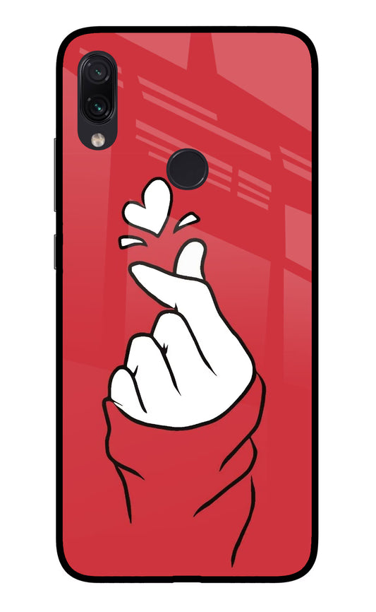 Korean Love Sign Redmi Note 7 Pro Glass Case