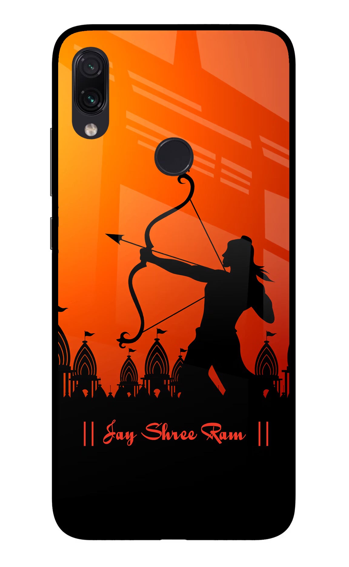 Lord Ram - 4 Redmi Note 7 Pro Glass Case Back Cover by Casekaro