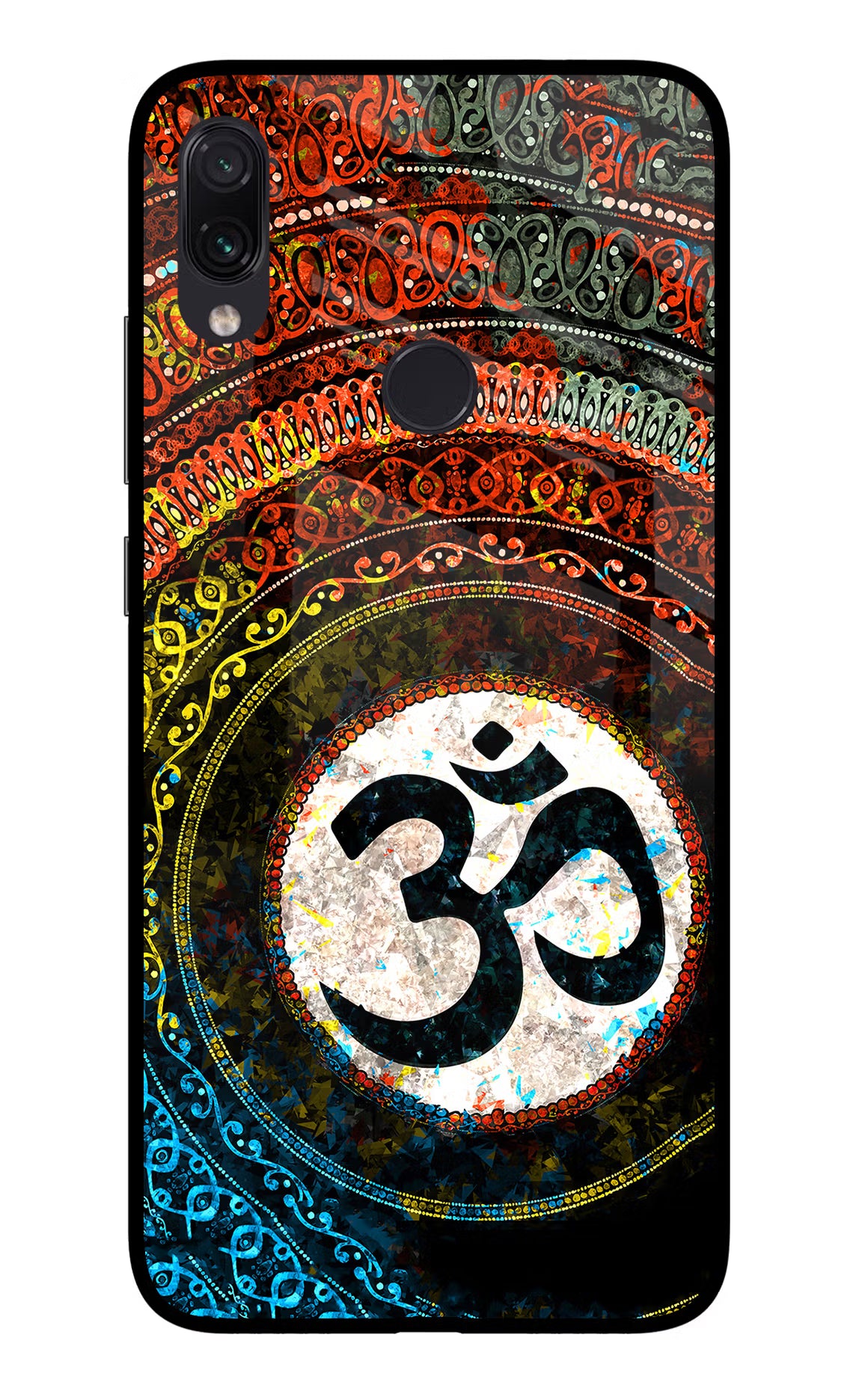 Om Cultural Redmi Note 7 Pro Glass Case