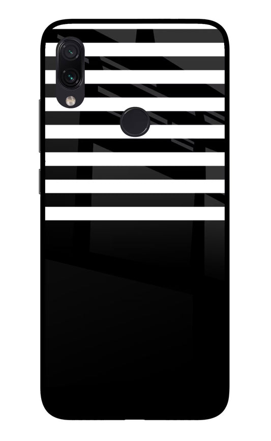 Black and White Print Redmi Note 7 Pro Glass Case