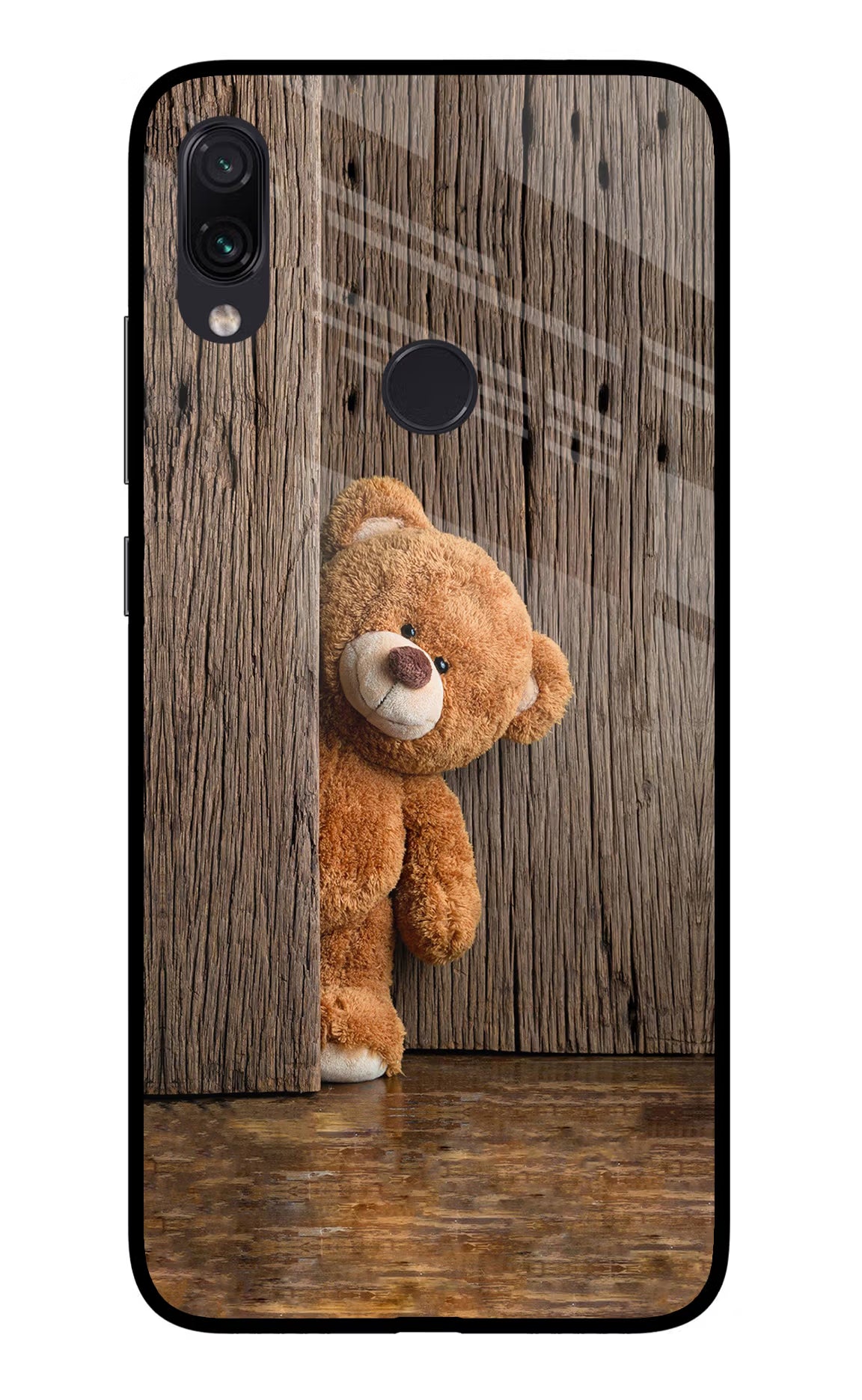 Teddy Wooden Redmi Note 7 Pro Glass Case