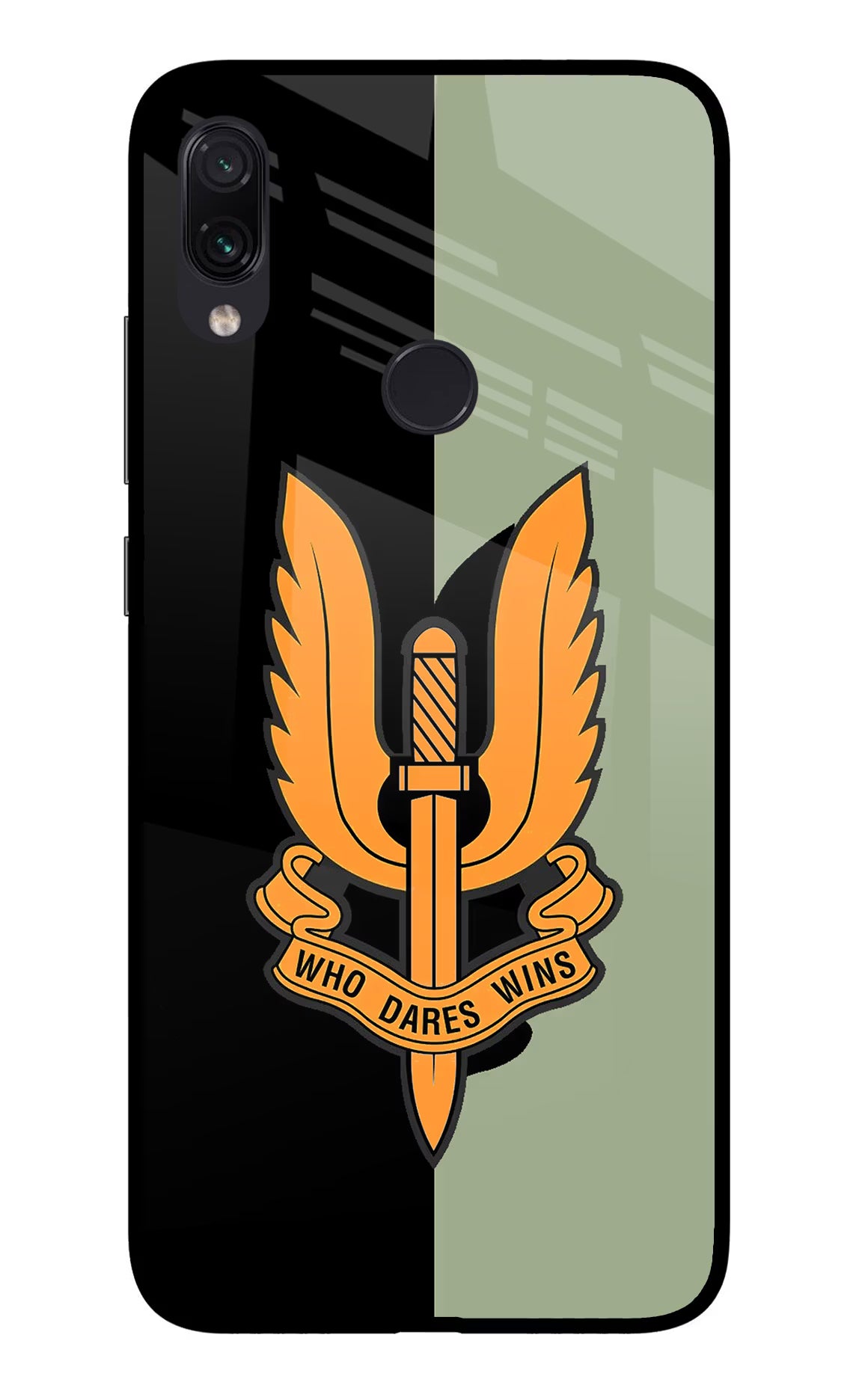 Balidan Logo Redmi Note 7 Pro Glass Case Back Cover by Casekaro