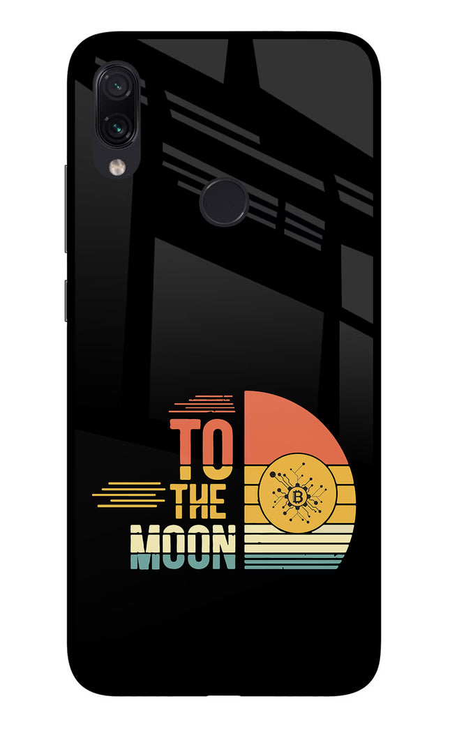 To the Moon Redmi Note 7 Pro Glass Case Back Cover by Casekaro
