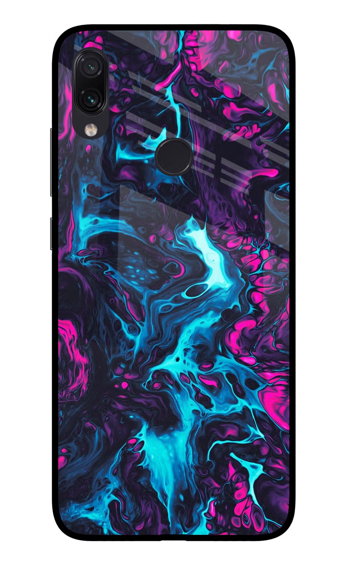 Abstract Redmi Note 7 Pro Glass Case