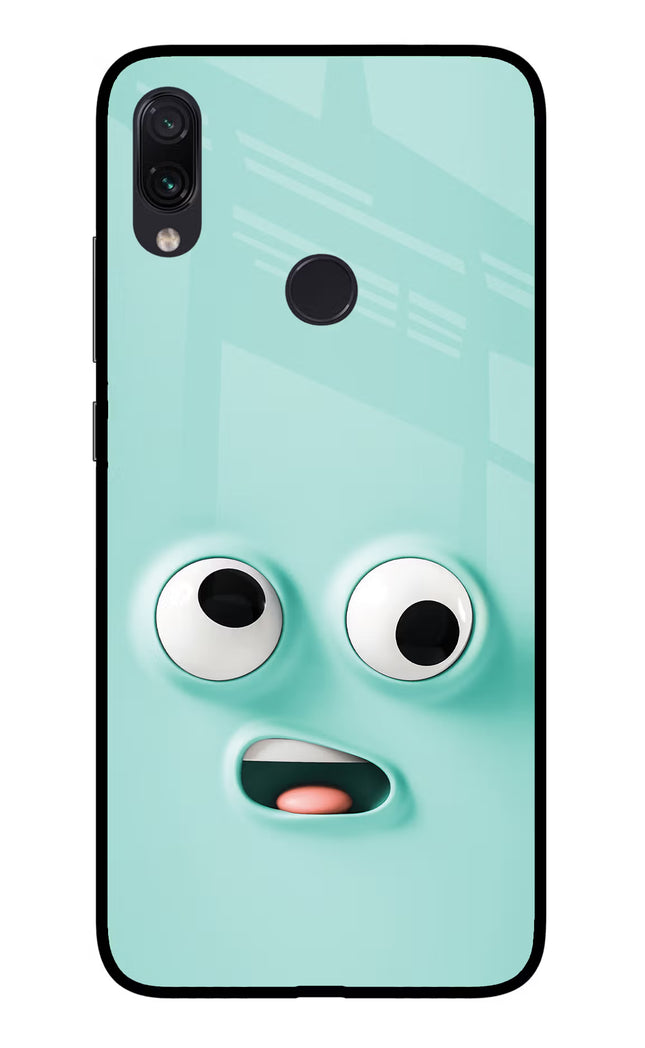 Funny Cartoon Redmi Note 7 Pro Glass Case Back Cover by Casekaro