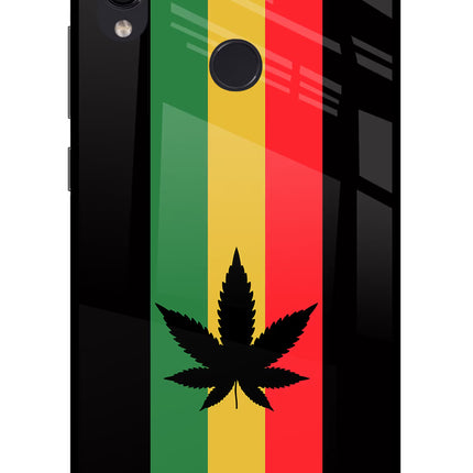 Weed Flag Redmi Note 7 Pro Glass Case Back Cover by Casekaro