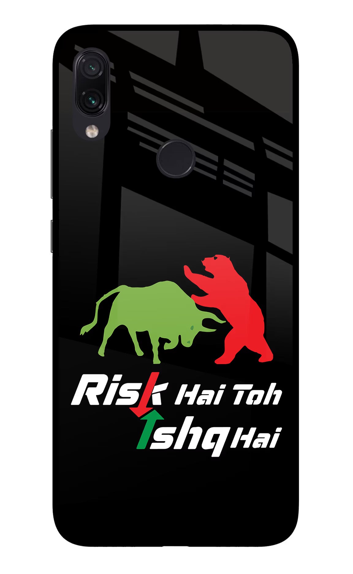 Risk Hai Toh Ishq Hai Redmi Note 7 Pro Glass Case