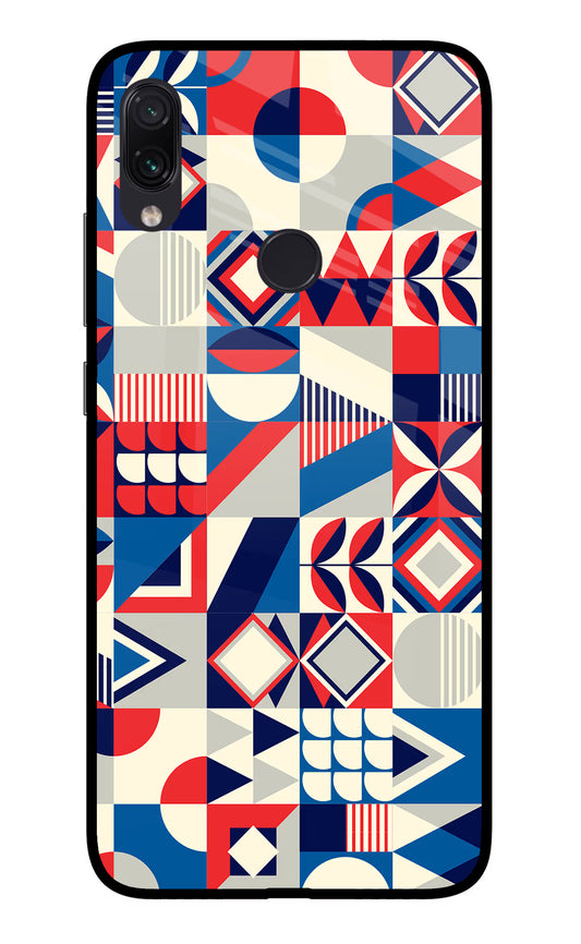 Colorful Pattern Redmi Note 7 Pro Glass Case
