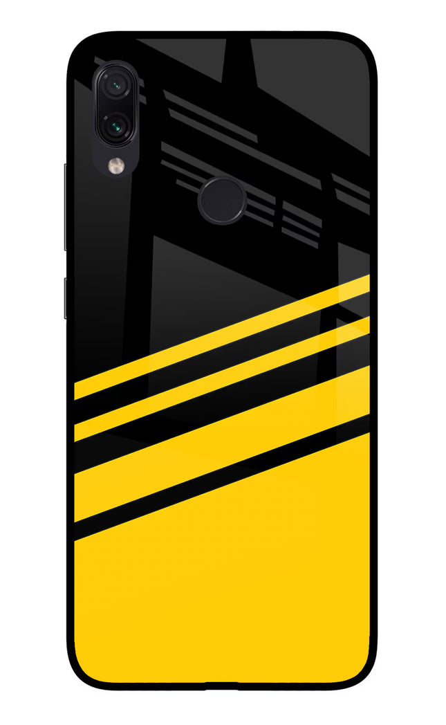Yellow Shades Redmi Note 7 Pro Glass Case Back Cover by Casekaro