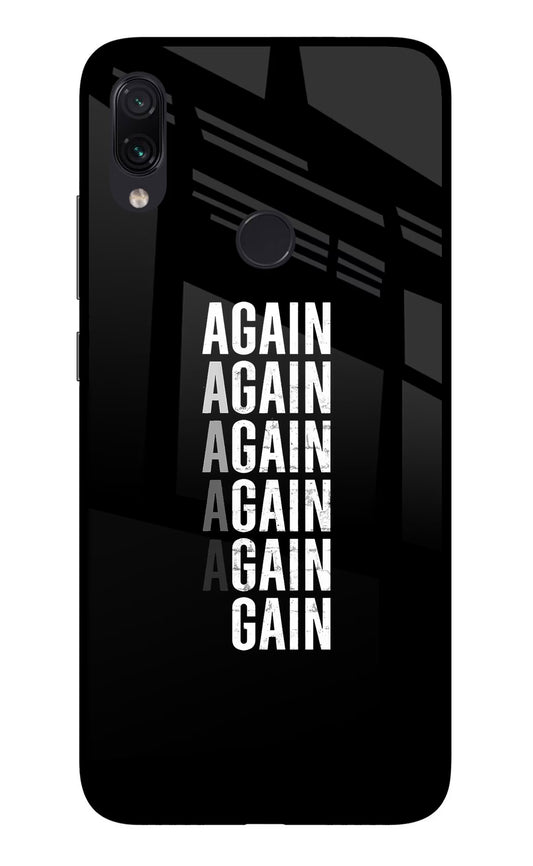 Again Again Gain Redmi Note 7 Pro Glass Case