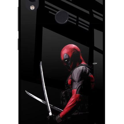 Deadpool Redmi Note 7 Pro Glass Case Back Cover by Casekaro