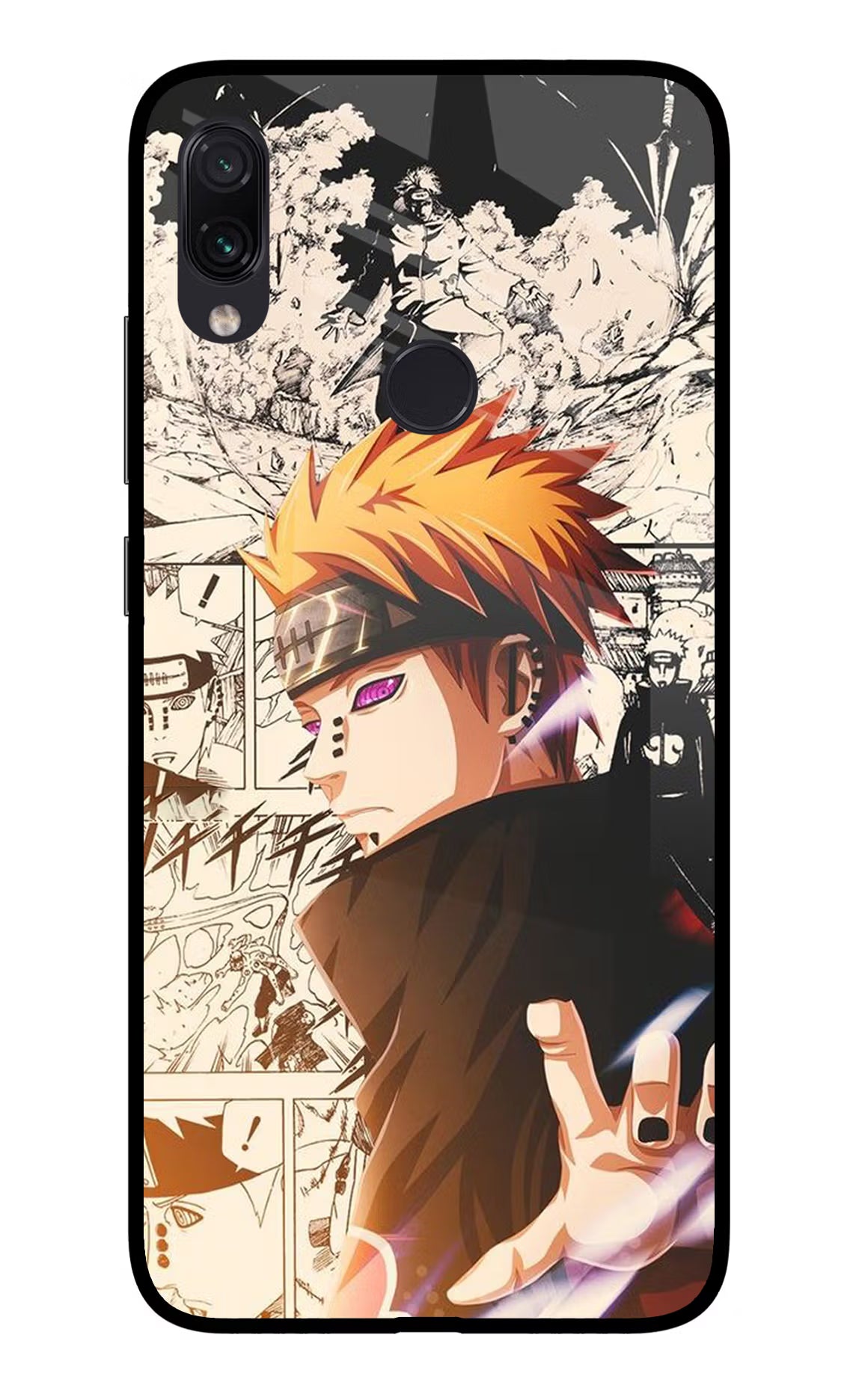 Pain Anime Redmi Note 7 Pro Glass Case Back Cover by Casekaro