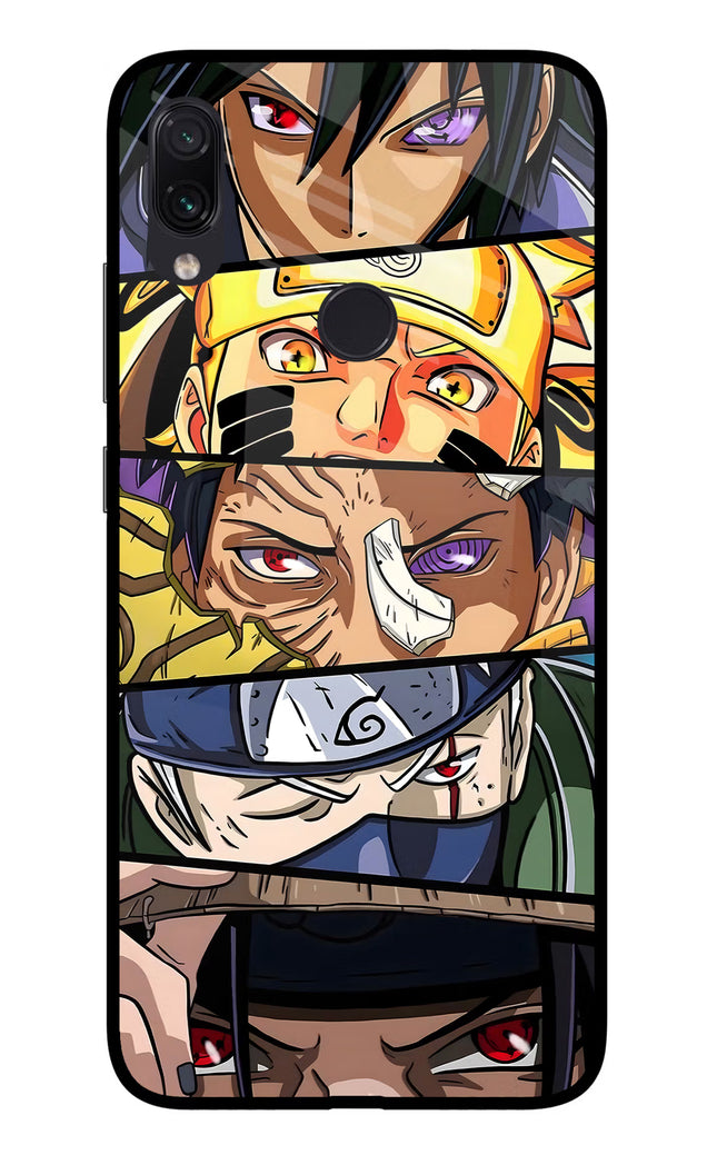 Naruto Character Redmi Note 7 Pro Glass Case Back Cover by Casekaro