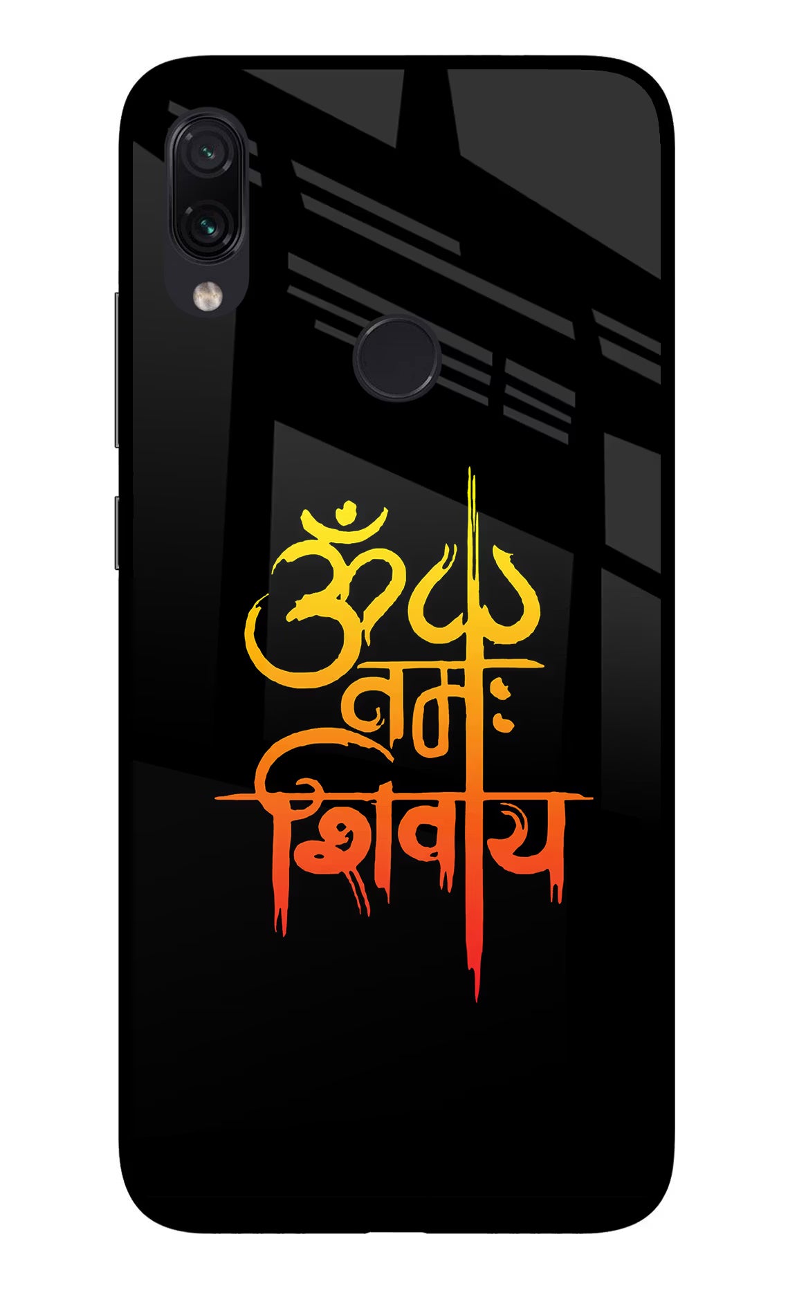 Om Namah Shivay Redmi Note 7 Pro Glass Case Back Cover by Casekaro
