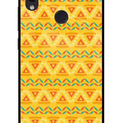 Tribal Pattern Redmi Note 7 Pro Glass Case Back Cover by Casekaro