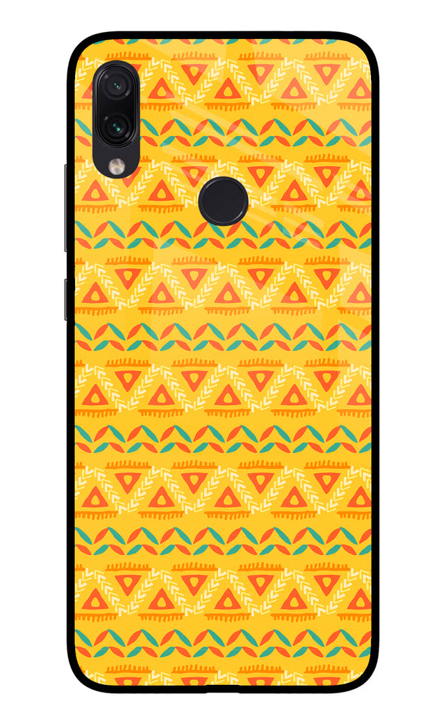 Tribal Pattern Redmi Note 7 Pro Glass Case Back Cover by Casekaro