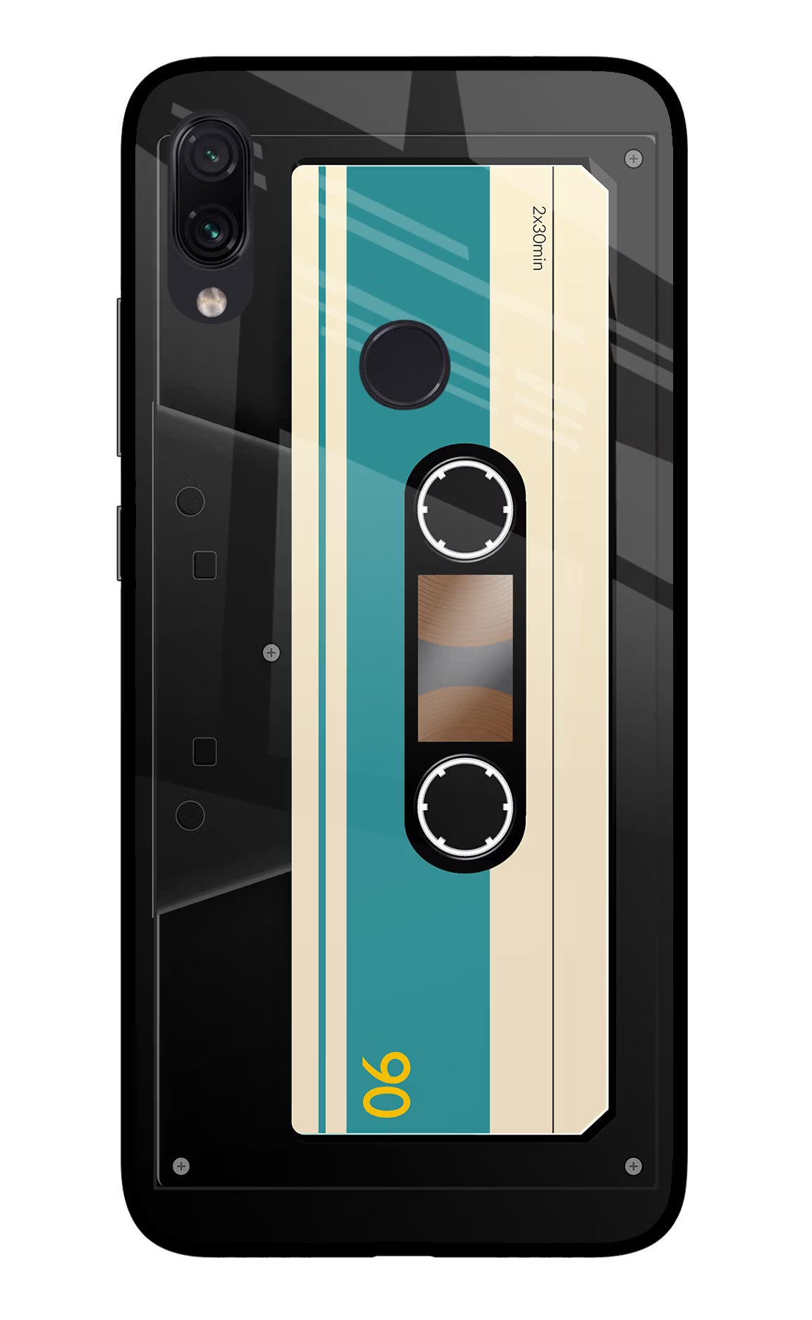 Cassette Redmi Note 7 Pro Glass Case Back Cover by Casekaro