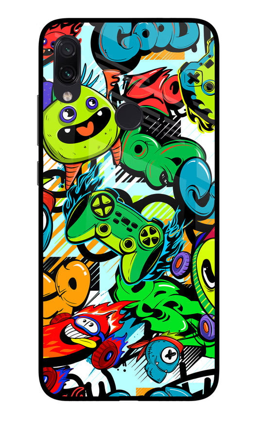 Game Doodle Redmi Note 7 Pro Glass Case