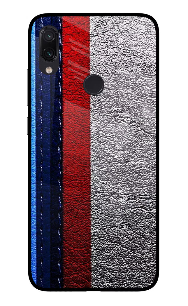 BMW Stripes Redmi Note 7 Pro Glass Case Back Cover by Casekaro
