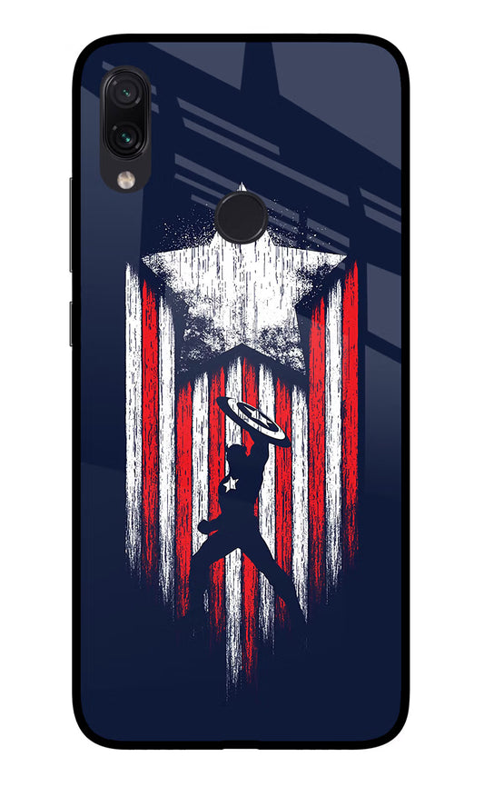 Captain America Marvel Art Redmi Note 7 Pro Glass Case