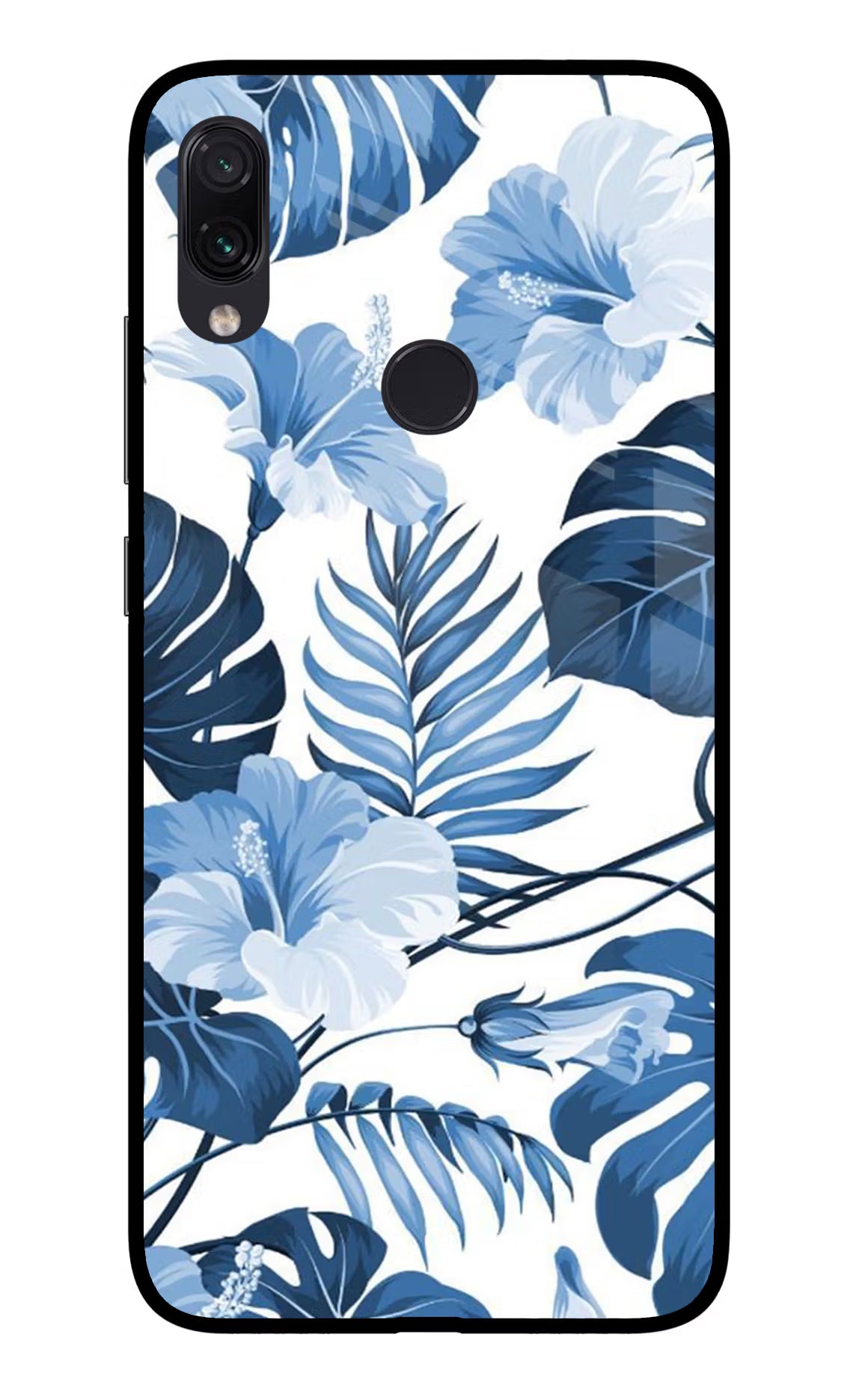 Fabric Art Redmi Note 7 Pro Glass Case Back Cover by Casekaro