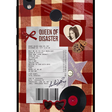 Queen of Disaster Redmi Note 7 Pro Glass Case Back Cover by Casekaro