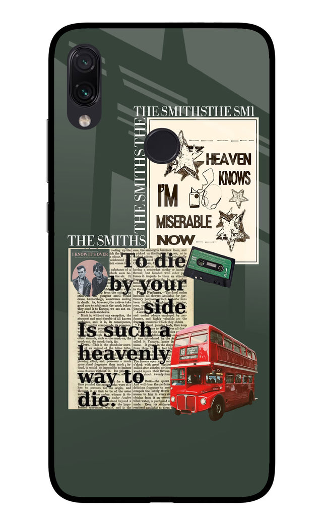 The Smiths Redmi Note 7 Pro Glass Case Back Cover by Casekaro